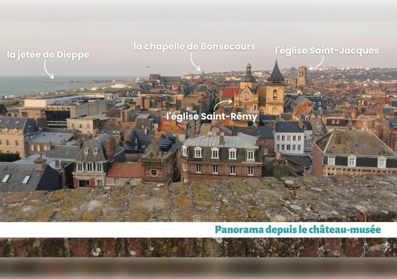 Maison De Charme A Dieppe, Confort Et Loisirs Esterno foto